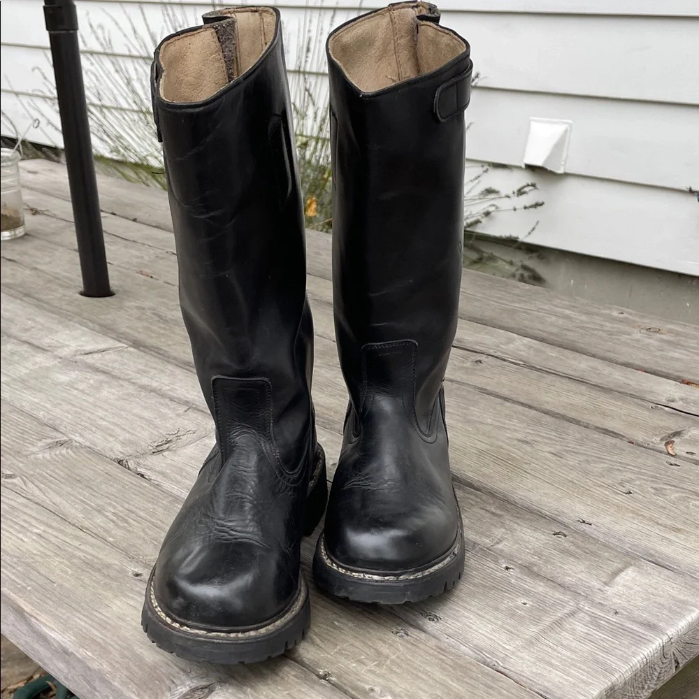 Men's Black Leather Boots